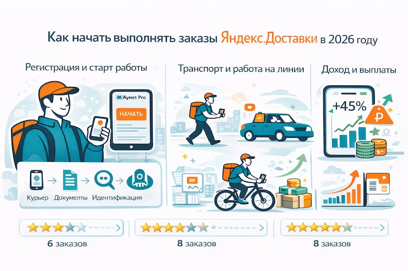 как начать работать курьером